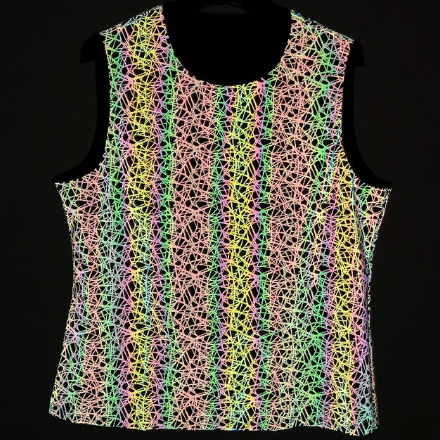 tee shirt sans manches pour homme reflechissant