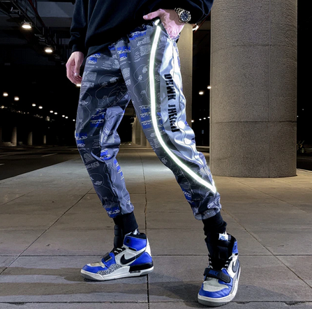 jogging avec motif reflechissant