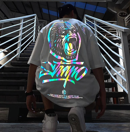 t shirt large reflechissant