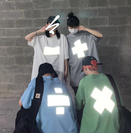 tee shirts reflechissants mixte