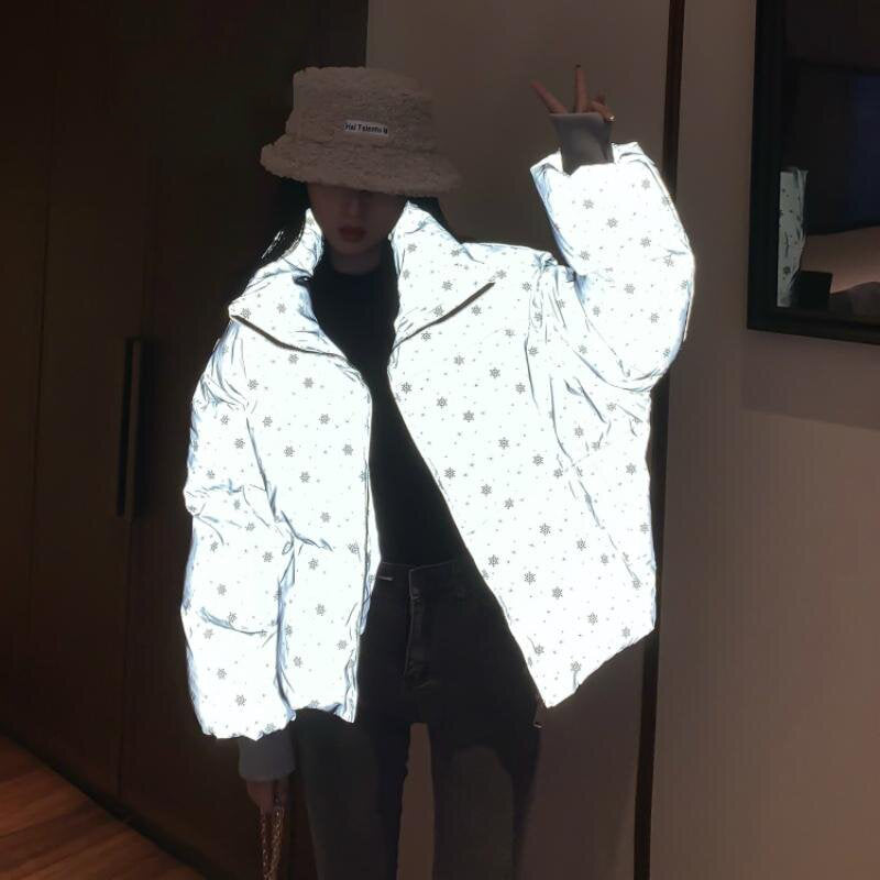 Doudoune Bleu Réfléchissante