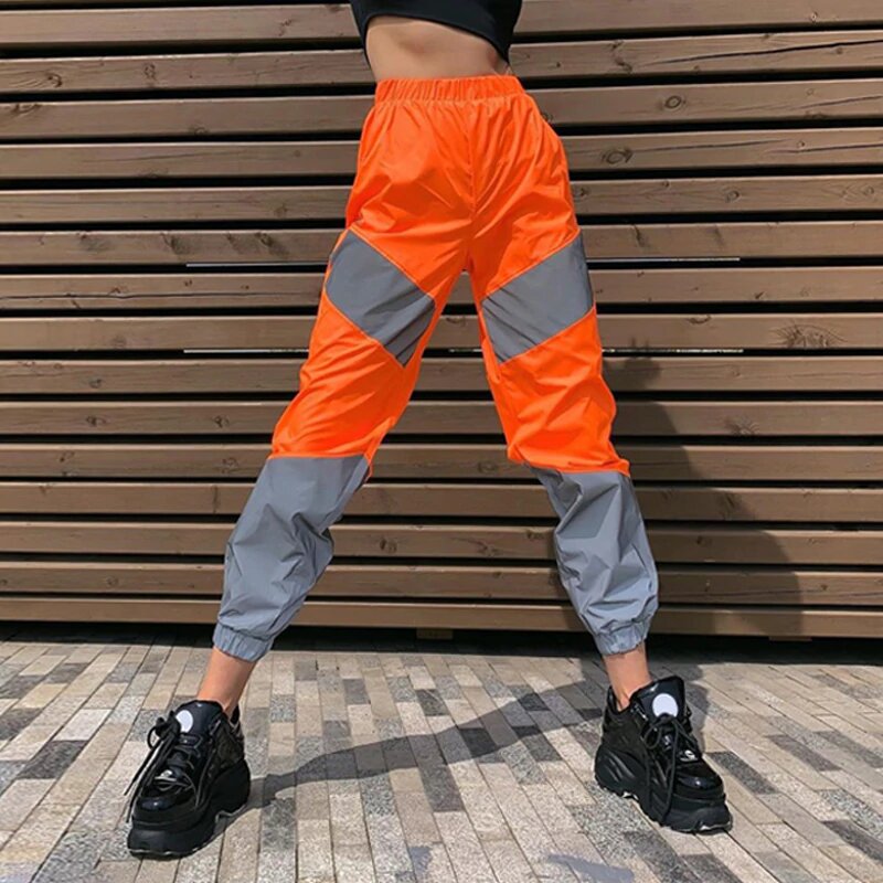 pantalon orange reflective
